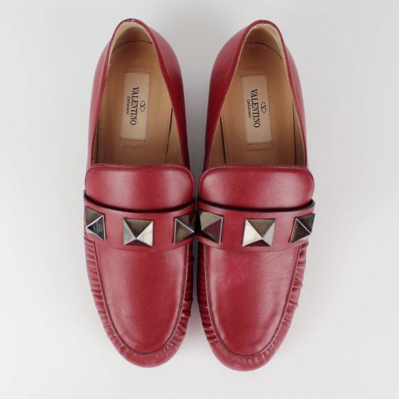 NEW VALENTINO GARAVANI Leather Loafers- Rockstud - Picture 5 of 16